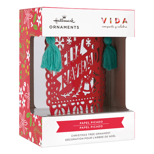 Hallmark Ornament I Vida Papel Picado Metal