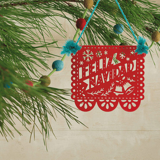 Hallmark Ornament I Vida Papel Picado Metal