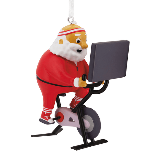 Hallmark Ornament I Cycling Santa
