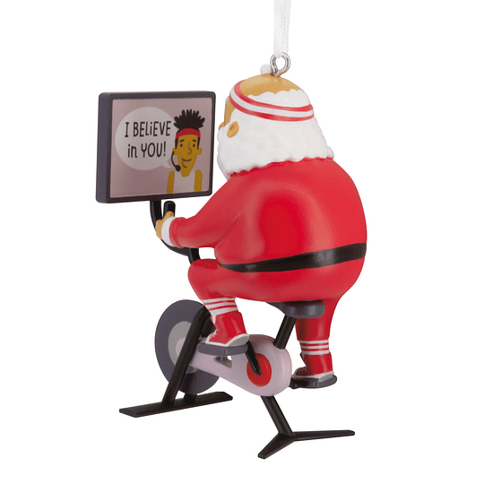 Hallmark Ornament I Cycling Santa