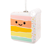Hallmark Ornament I Rainbow Slice of Cake Shatterproof
