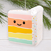 Hallmark Ornament I Rainbow Slice of Cake Shatterproof