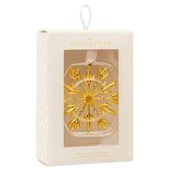 Hallmark Ornament I Gold Snowflake Metal