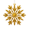 Hallmark Ornament I Gold Snowflake Metal