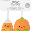 Hallmark Ornament I Better Together Pumpkin and Candy Corn Magnetic, Set of 2