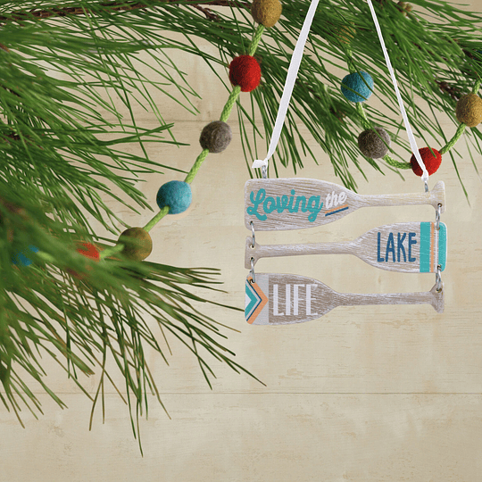 Hallmark Ornament I Loving Lake Life Paddles