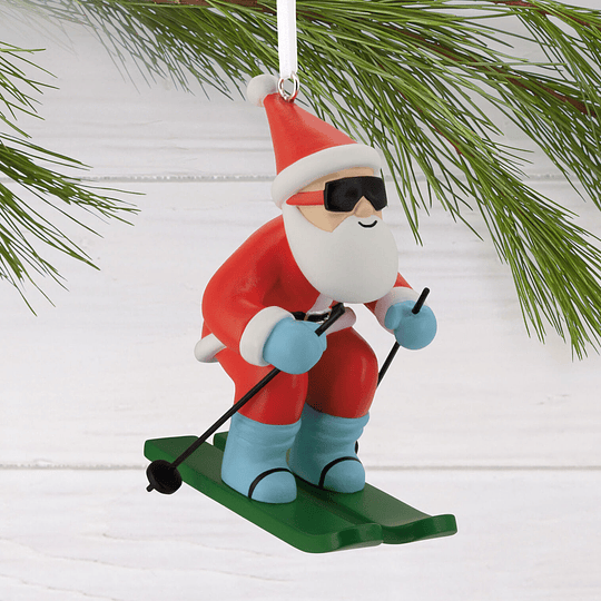 Hallmark Ornament I Skiing Santa