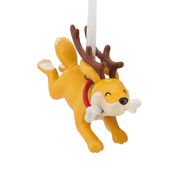 Hallmark Ornament I Reindeer Dog With Bone