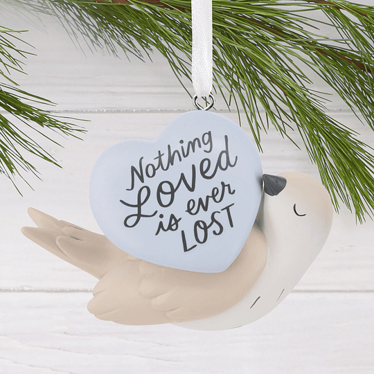 Hallmark Ornament I Nothing Loved Is Lost Dove Memorial