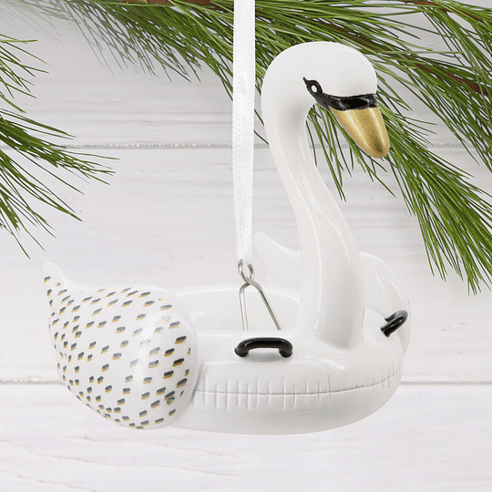 Hallmark Ornament I Swan Pool Float