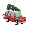 Hallmark Ornament I Red Car With Tree