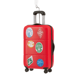 Hallmark Ornament I Rolling Suitcase