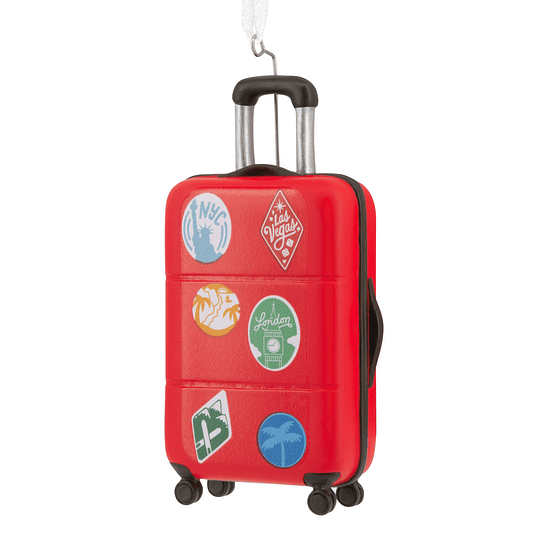 Hallmark Ornament I Rolling Suitcase