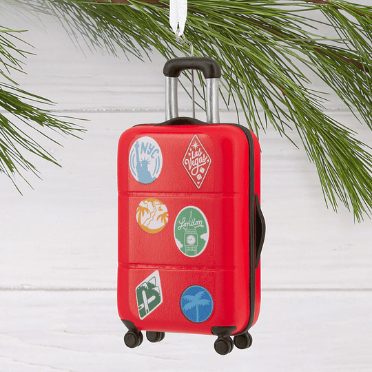 Hallmark Ornament I Rolling Suitcase