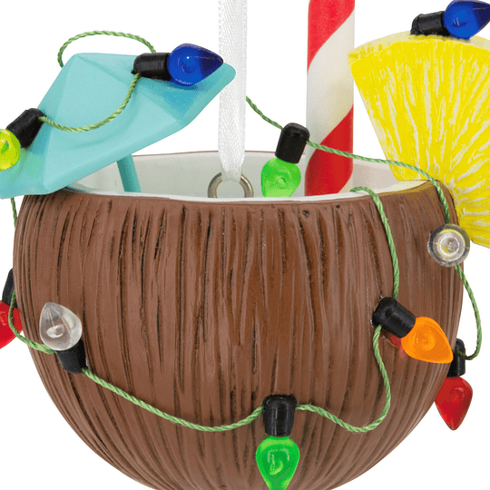 Hallmark Ornament I Festive Coconut Cocktail