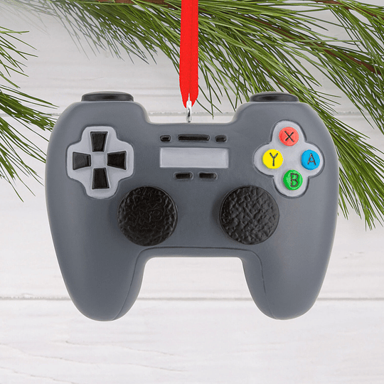 Hallmark Ornament I Black Video Game Controller