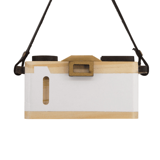 Hallmark Ornament I Retro Camera Wood