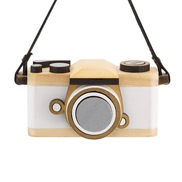 Hallmark Ornament I Retro Camera Wood