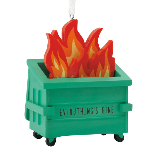 Hallmark Ornament I Dumpster Fire