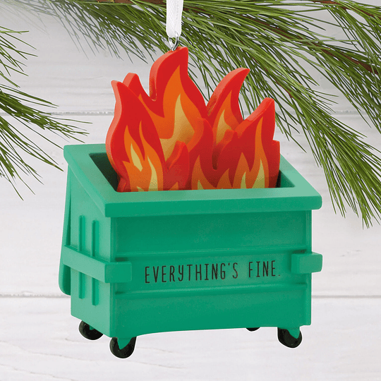 Hallmark Ornament I Dumpster Fire