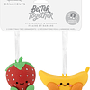 Hallmark Ornaments I Better Together Strawberry and Banana Magnetic, Set of 2