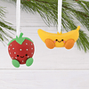 Hallmark Ornaments I Better Together Strawberry and Banana Magnetic, Set of 2