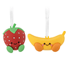 Hallmark Ornaments I Better Together Strawberry and Banana Magnetic, Set of 2