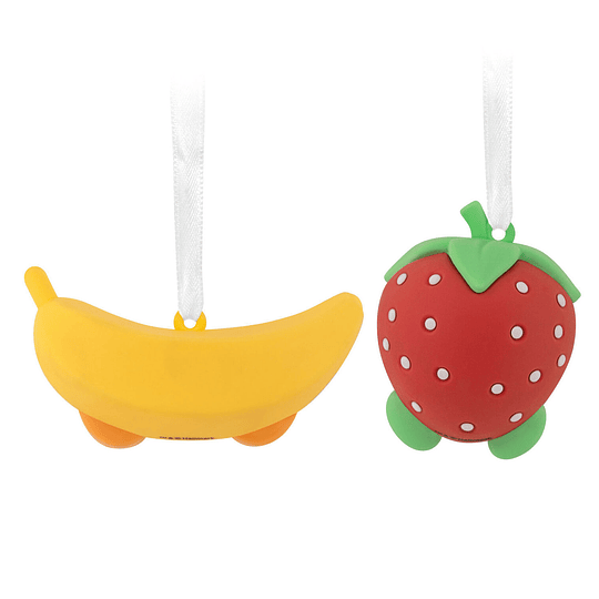 Hallmark Ornaments I Better Together Strawberry and Banana Magnetic, Set of 2