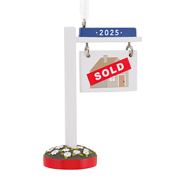 Hallmark Ornament I New Home Sold Sign 2025