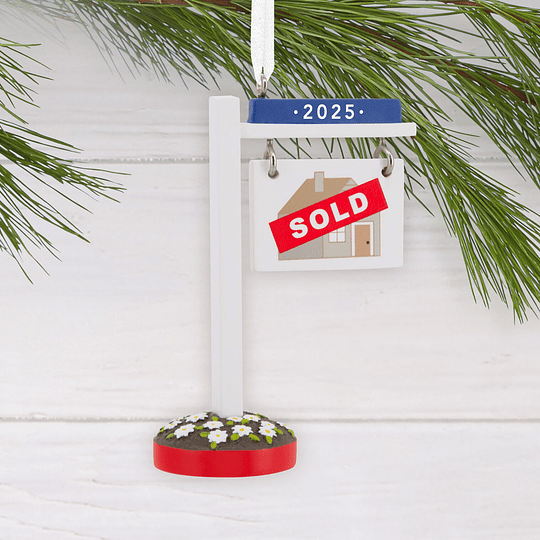 Hallmark Ornament I New Home Sold Sign 2025