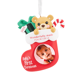 Hallmark Ornament I Baby's First Christmas 2025 Religious
