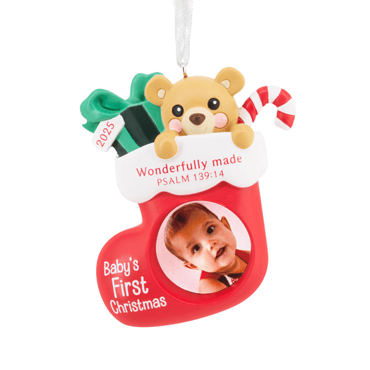 Hallmark Ornament I Baby's First Christmas 2025 Religious