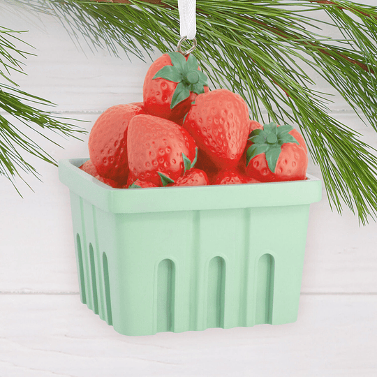 Hallmark Ornament I Basket of Strawberries