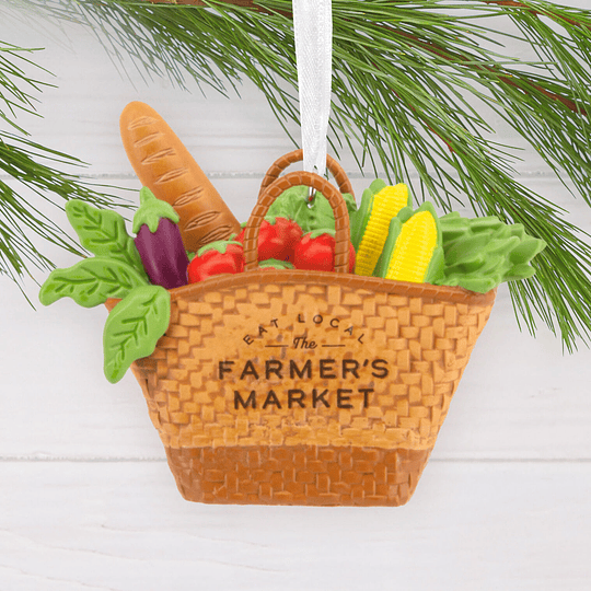 Hallmark Ornament I Farmer's Market Basket