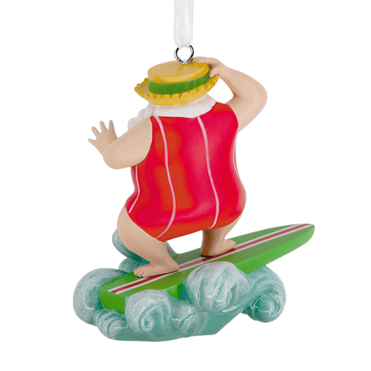 Hallmark Ornament I Surfing Santa