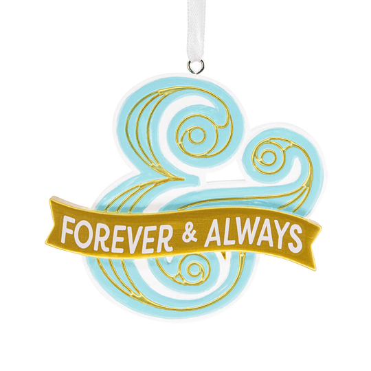Hallmark Ornament I Forever and Always Ampersand