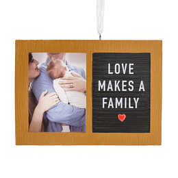 Hallmark Ornament I Love Makes a Family Letter Board Photo Frame