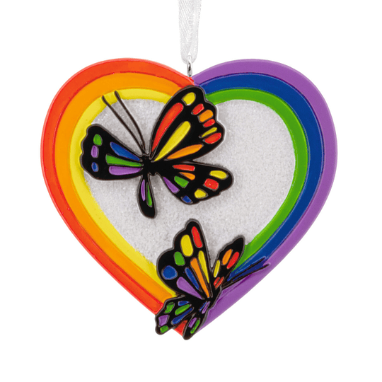 Hallmark Ornament I Rainbow Butterflies