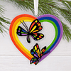 Hallmark Ornament I Rainbow Butterflies