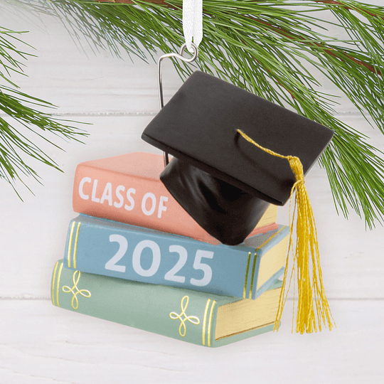Hallmark Ornament I Graduation Cap and Books Class of 2025