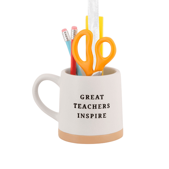 Hallmark Ornament I Great Teachers Inspire Cup