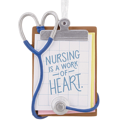 Hallmark Ornament I Nursing Is a Work of Heart