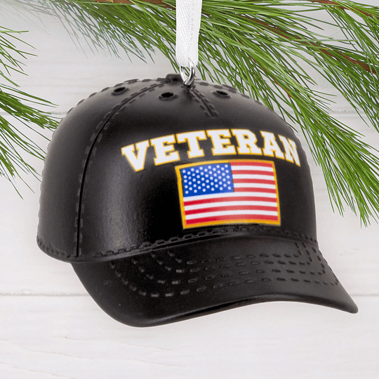 Hallmark Ornament I Veteran Hat Hallmark