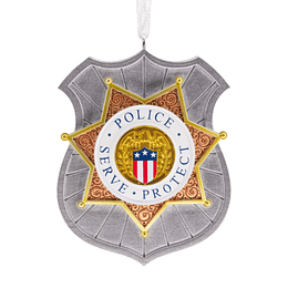 Hallmark Ornament I Police Badge