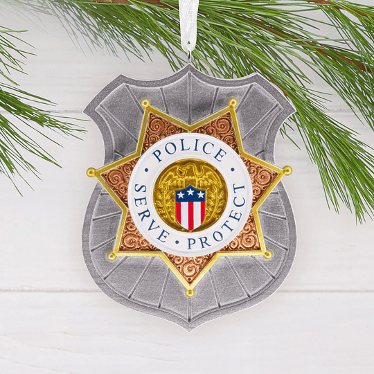 Hallmark Ornament I Police Badge