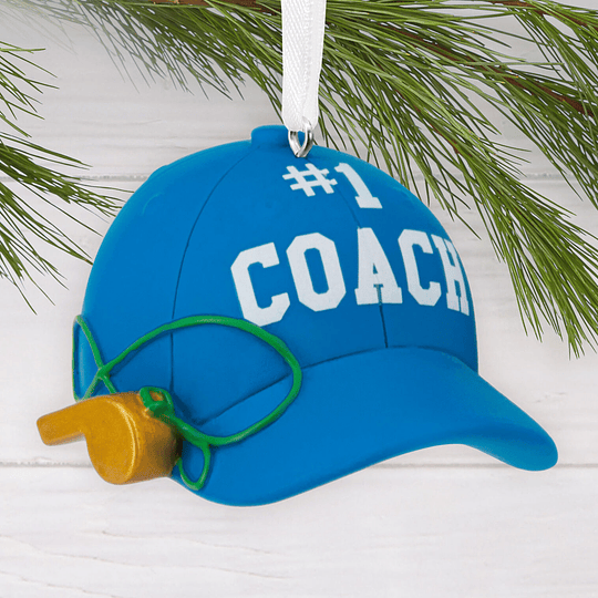 Hallmark Ornament I #1 Coach Hat