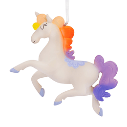 Hallmark Ornament I Whimsical Unicorn With Rainbow Mane