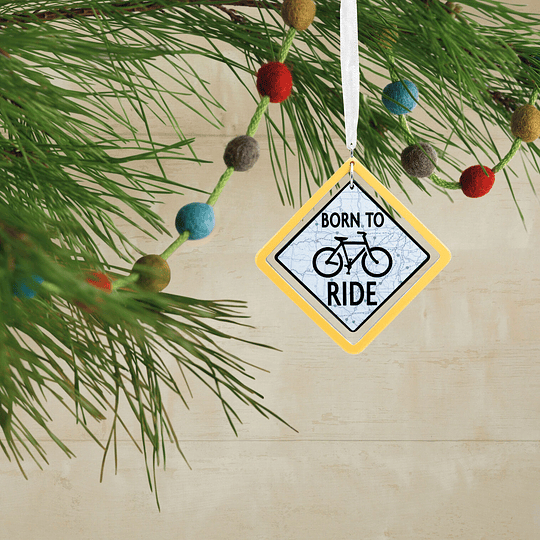 Hallmark Ornament I Born to Ride Bicycle