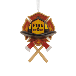 Hallmark Ornament I Fire and Rescue Emblem