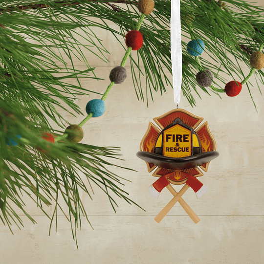 Hallmark Ornament I Fire and Rescue Emblem